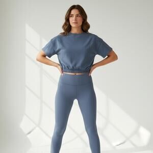 Lululemon Softstreme Gathered Tee in Blue